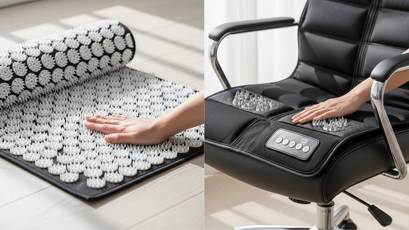 Acupressure Mat vs. Massage Chair Pad.jpg