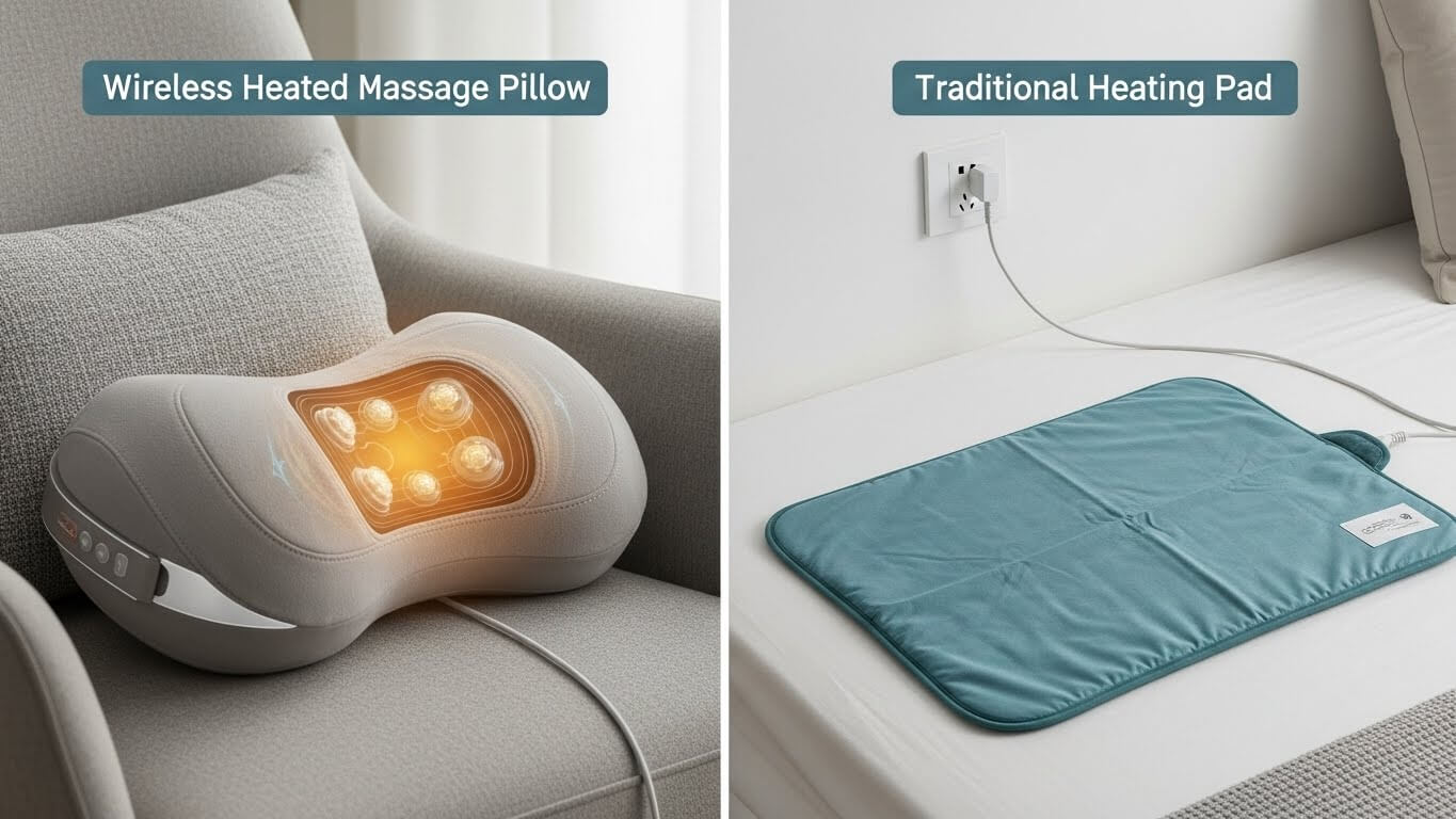 Wireless Heated Massage Pillow vs. Traditional Heating Pad.jpg