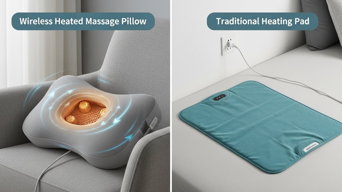 Wireless Heated Massage Pillow vs. Traditional Heating Pad.jpg