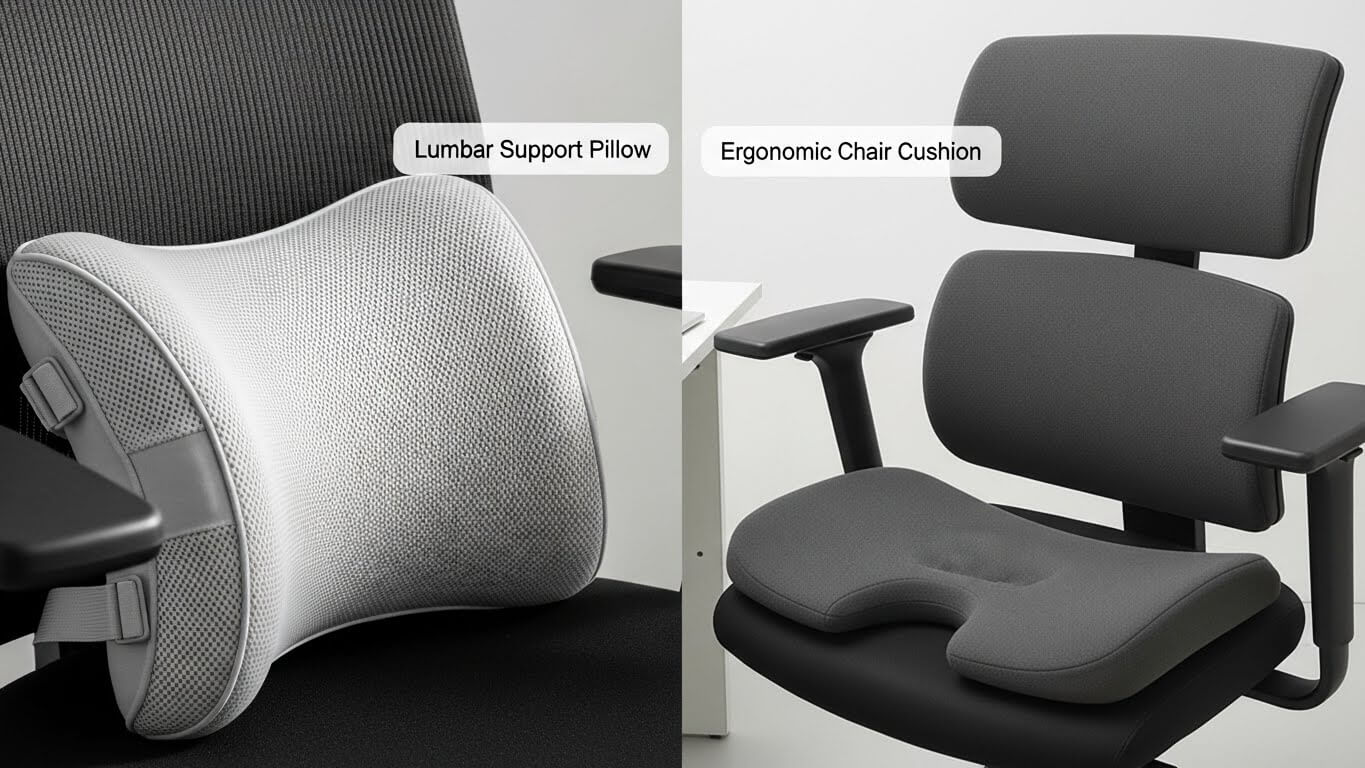 Lumbar Support Pillow vs. Ergonomic Chair Cushion.jpg