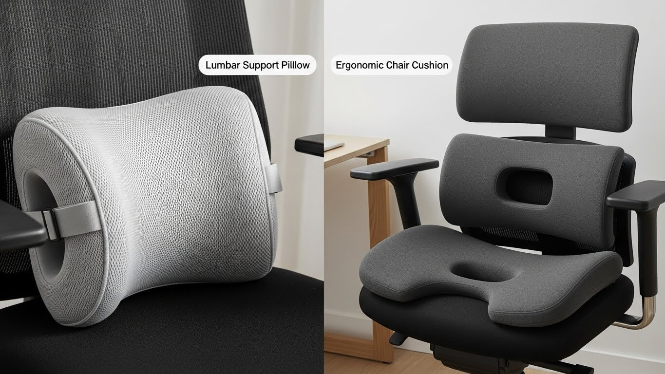 Lumbar Support Pillow vs. Ergonomic Chair Cushion.jpg