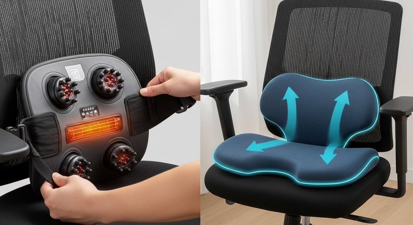 Lumbar Support Massager vs. Ergonomic Chair Cushion.jpg