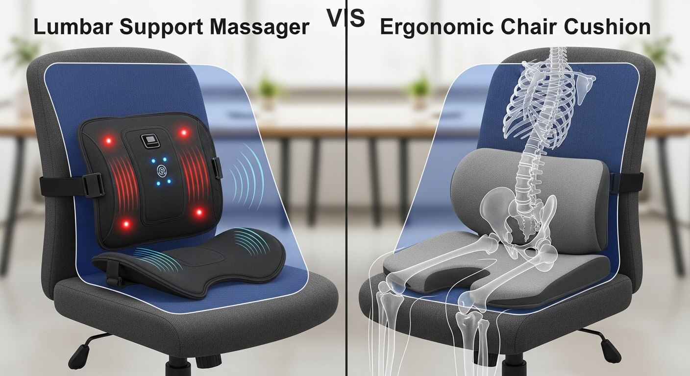 Lumbar Support Massager vs. Ergonomic Chair Cushion.jpg